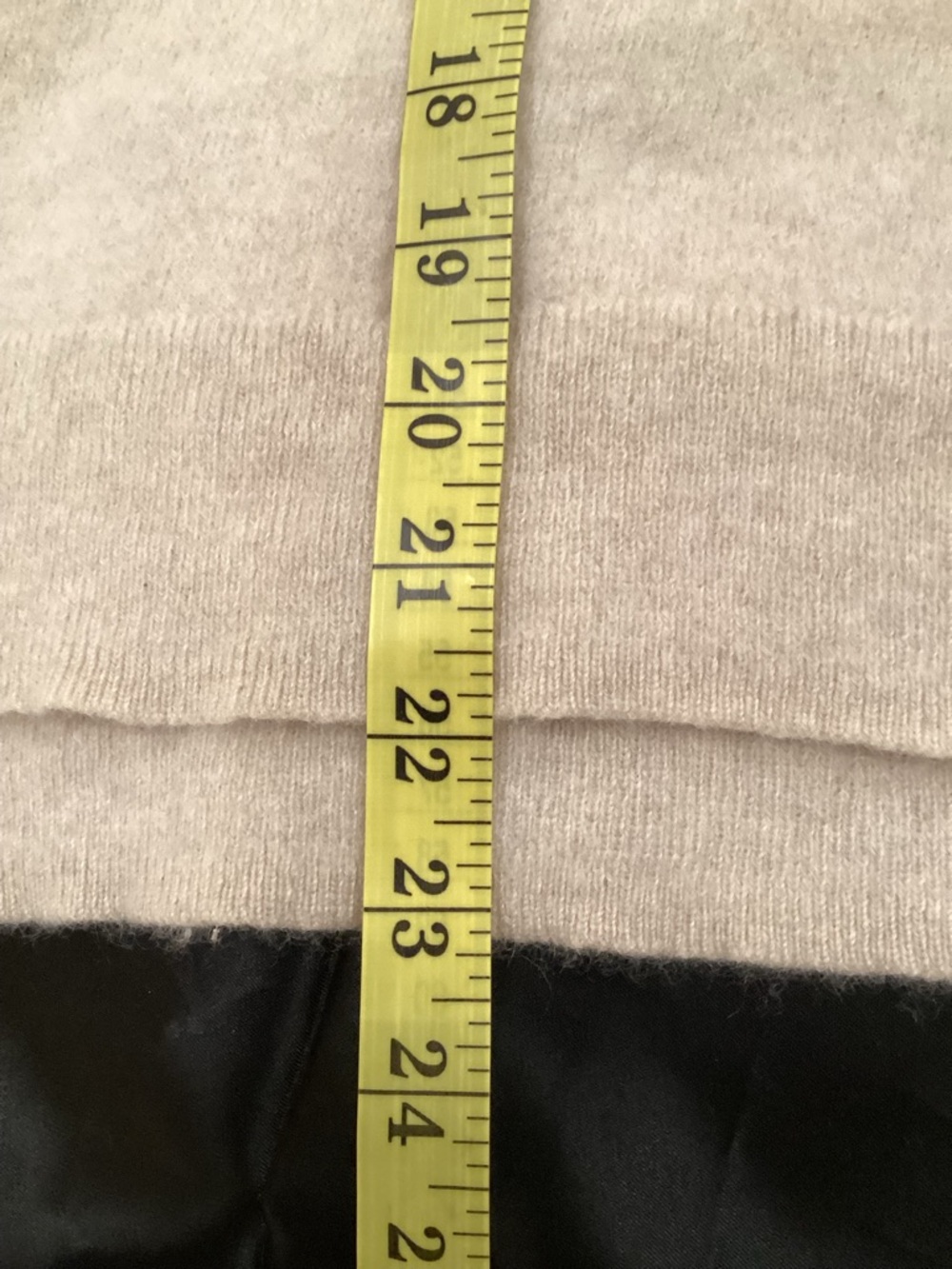 Johnny Was Casey Cashmere Whipstich Oat Colored Sweater W Pink Stitching M - Picture 12 of 13